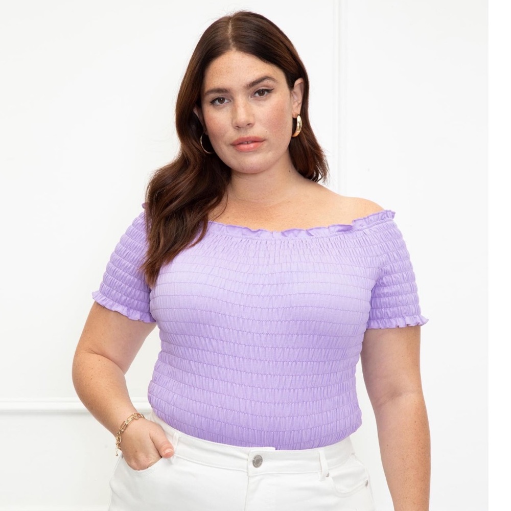 NWT Smocked Eloquii Elements Top Plus Size Women